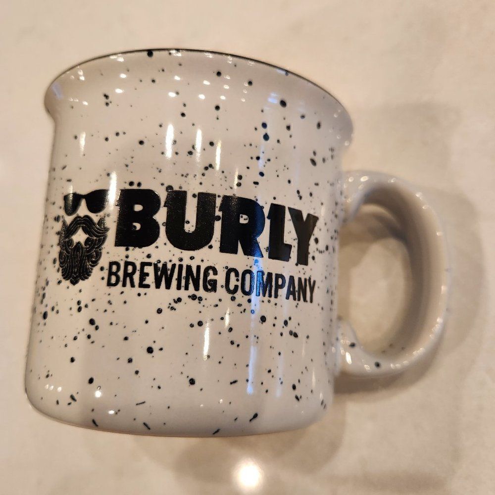 Burly Brewing ceramic coffee cup.
